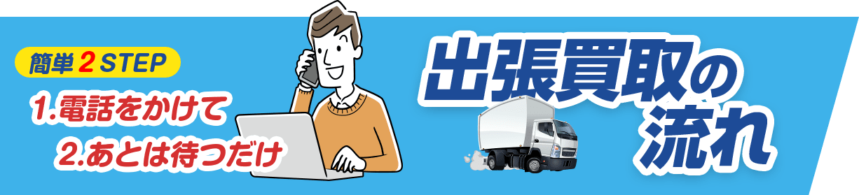 出張買取の流れ