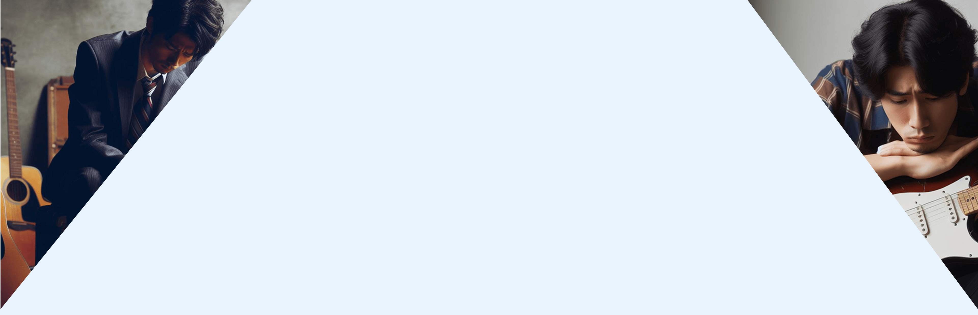 楽器の買取で悩んでいる男性の写真