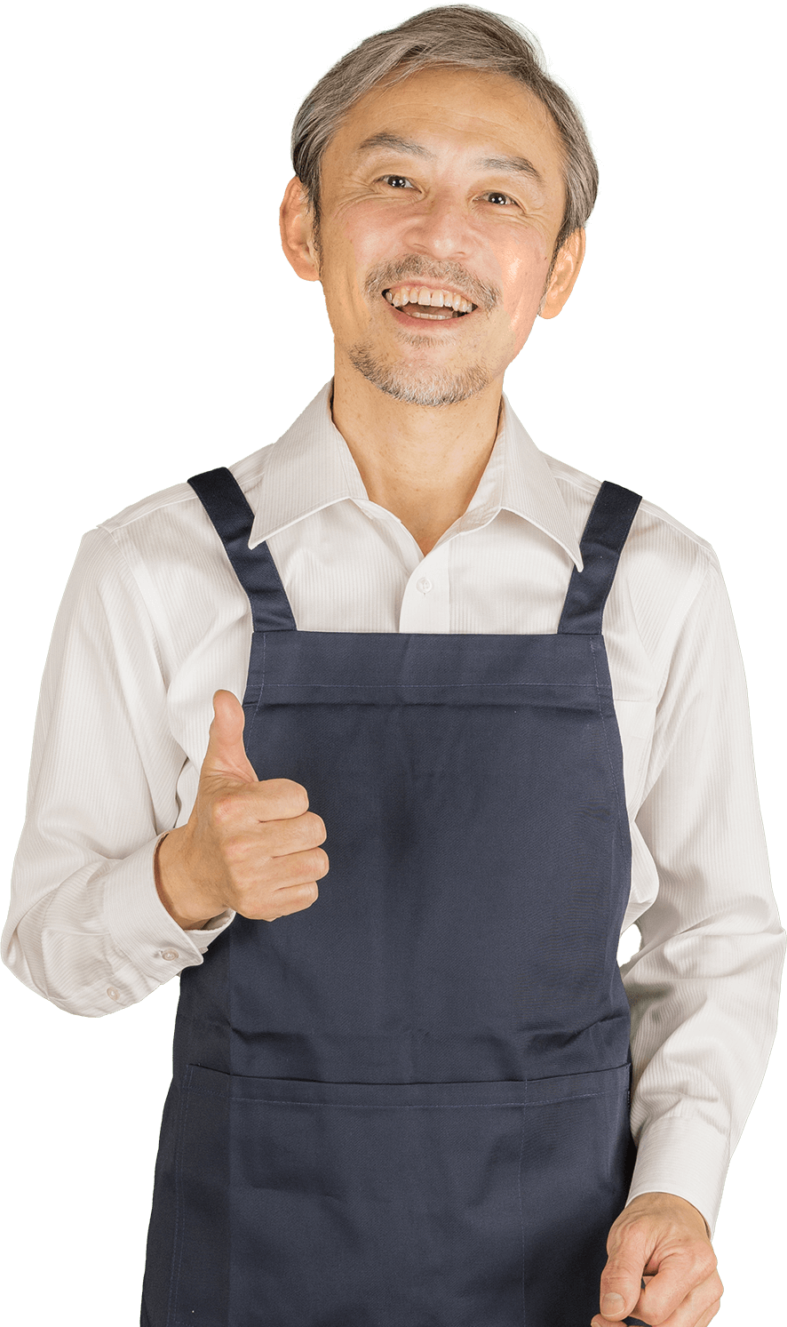 店長が笑っている写真