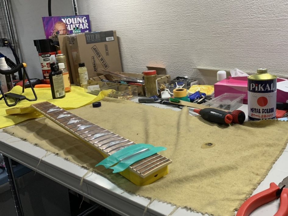 ジャンクギターのネックリペア